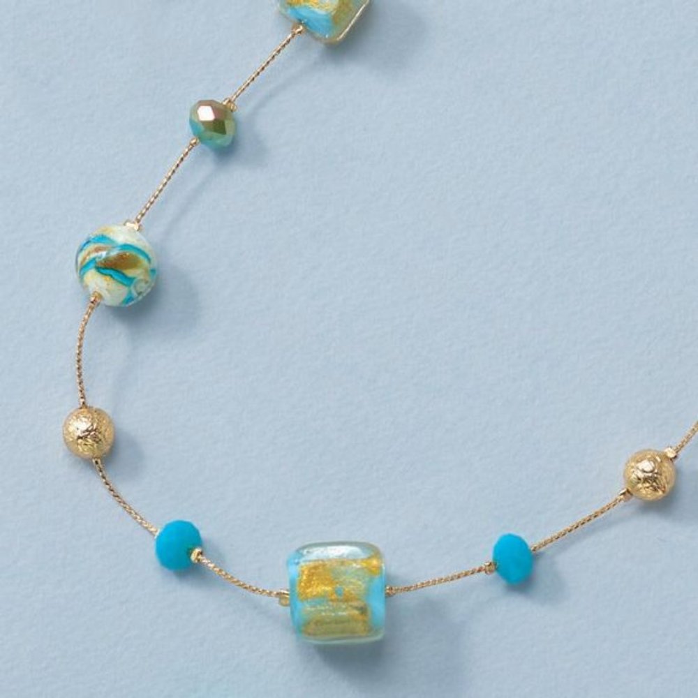 Capri Glass Bead Necklace Avon